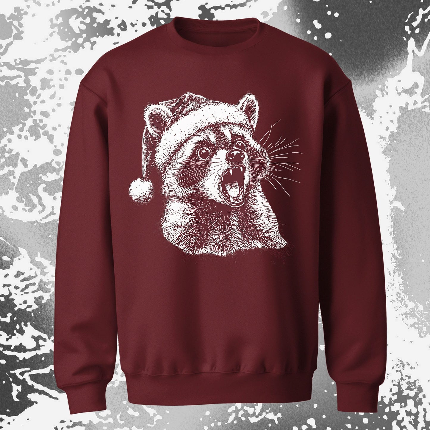 Christmas Raccoon Energy