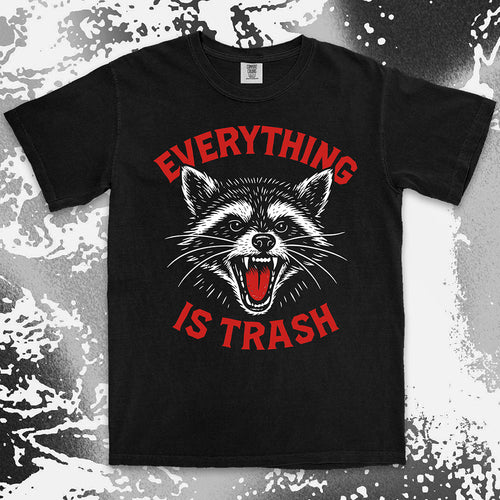 everything is trash raccoon shirt funny trash panda meme tee