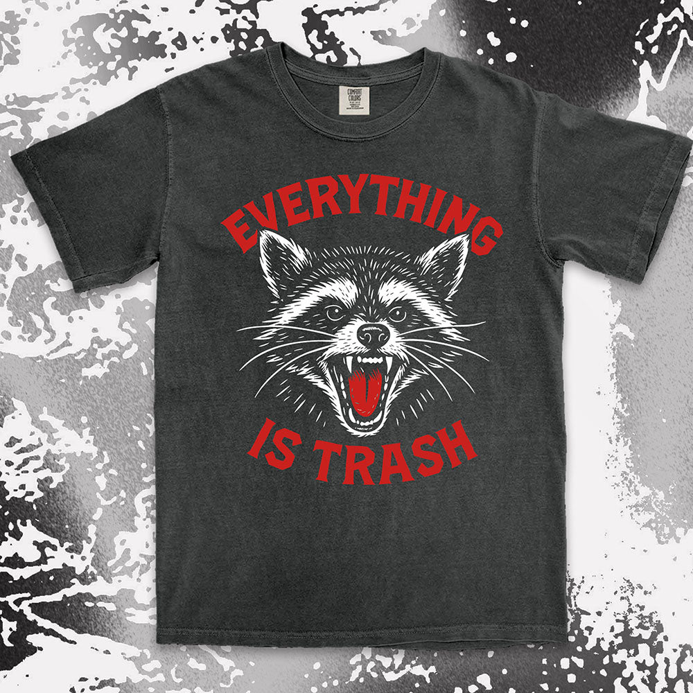 everything is trash raccoon shirt funny trash panda meme tee