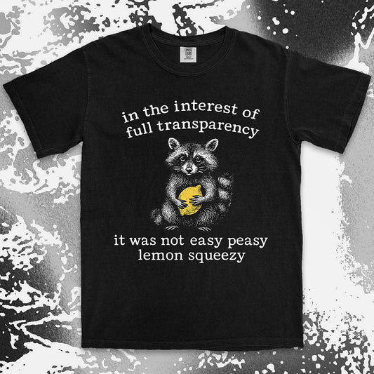 Raccoon Lemon Shirt