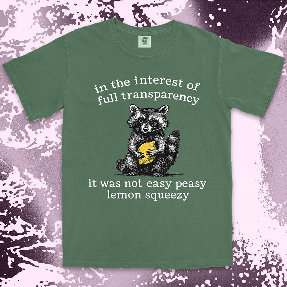 Raccoon Lemon Shirt