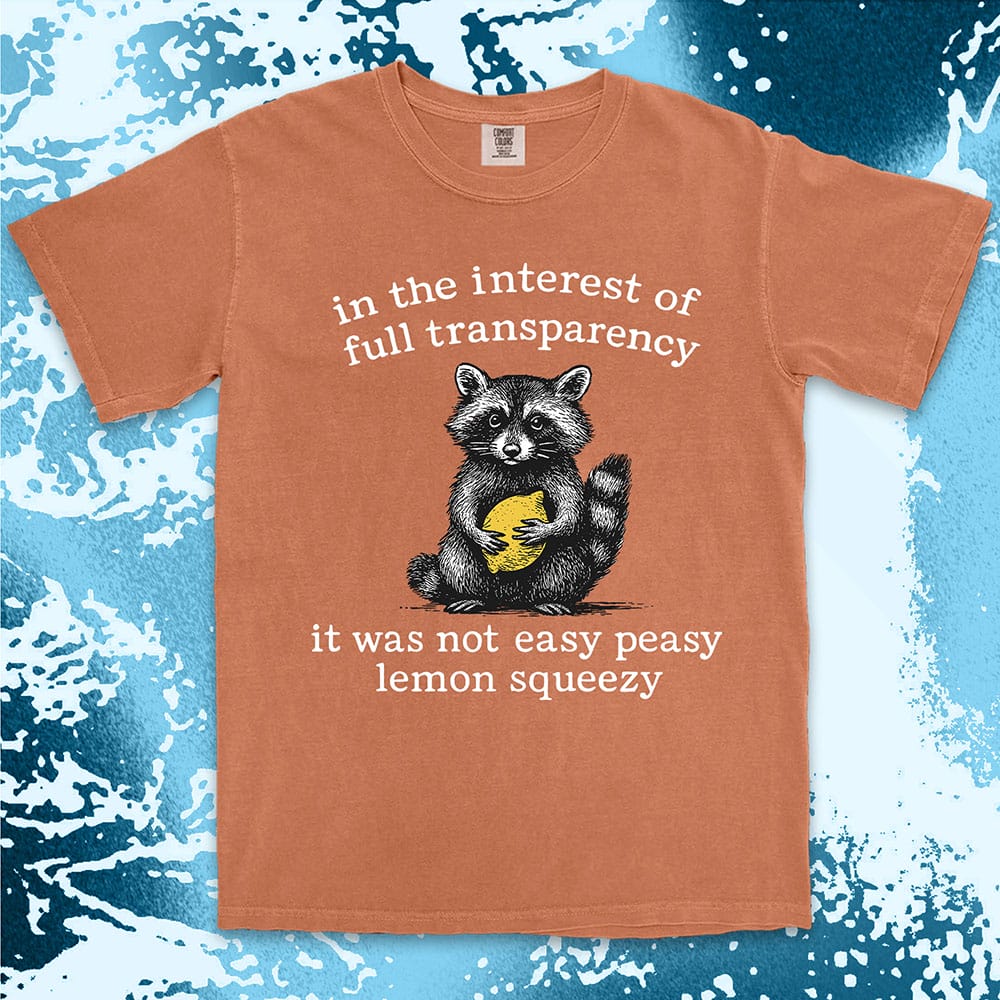 Raccoon Lemon Shirt