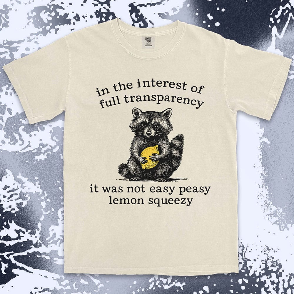 Raccoon Lemon Shirt