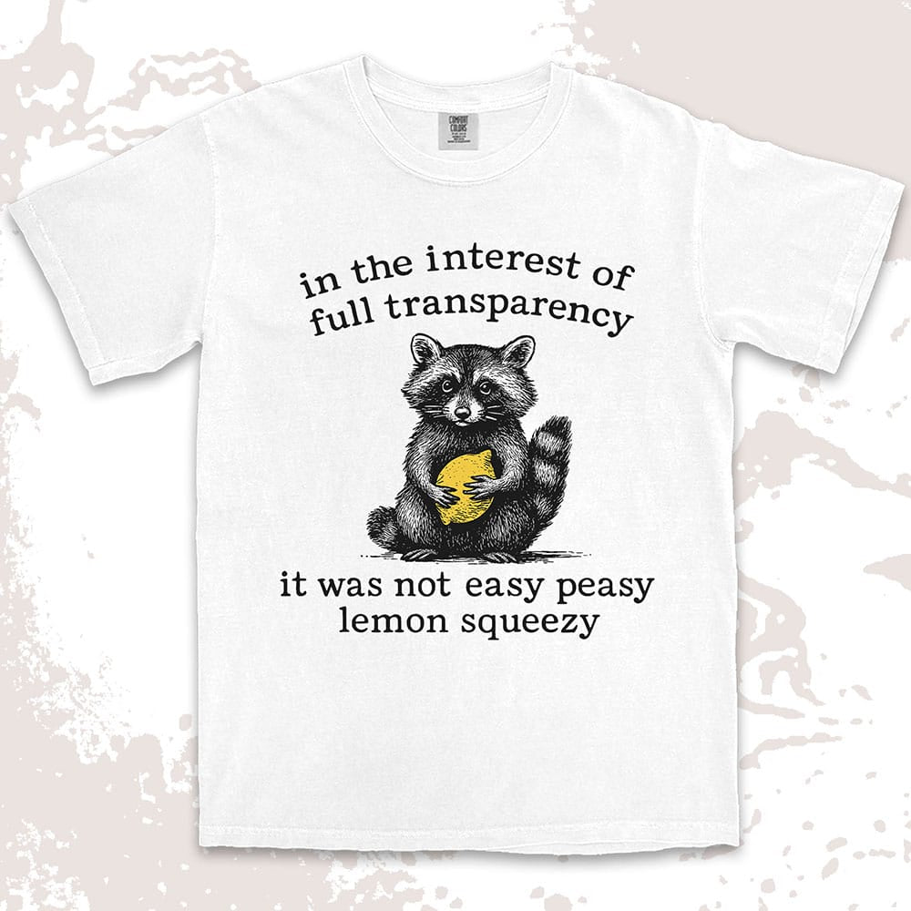 Raccoon Lemon Shirt
