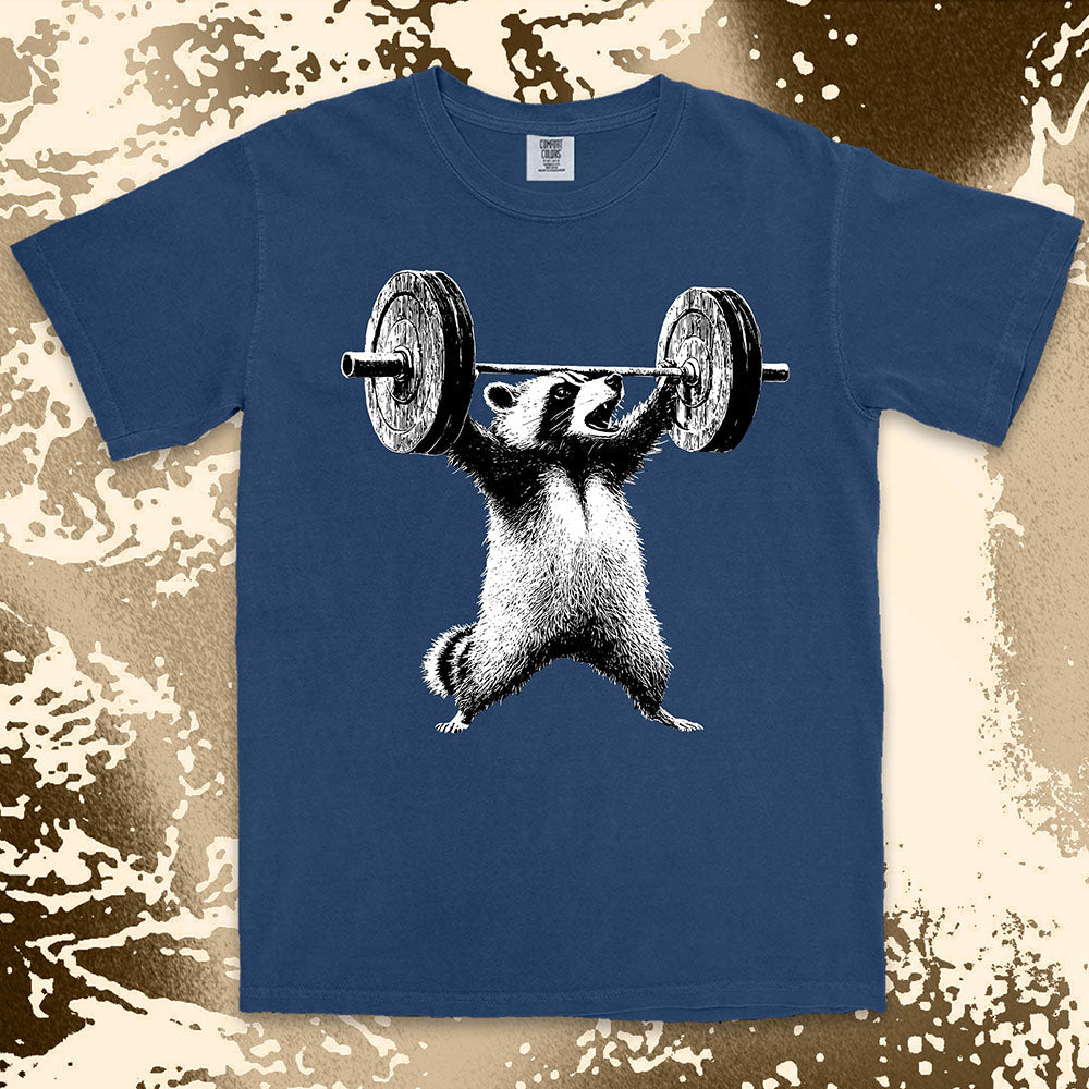 Weightlifting Raccoon Shirt