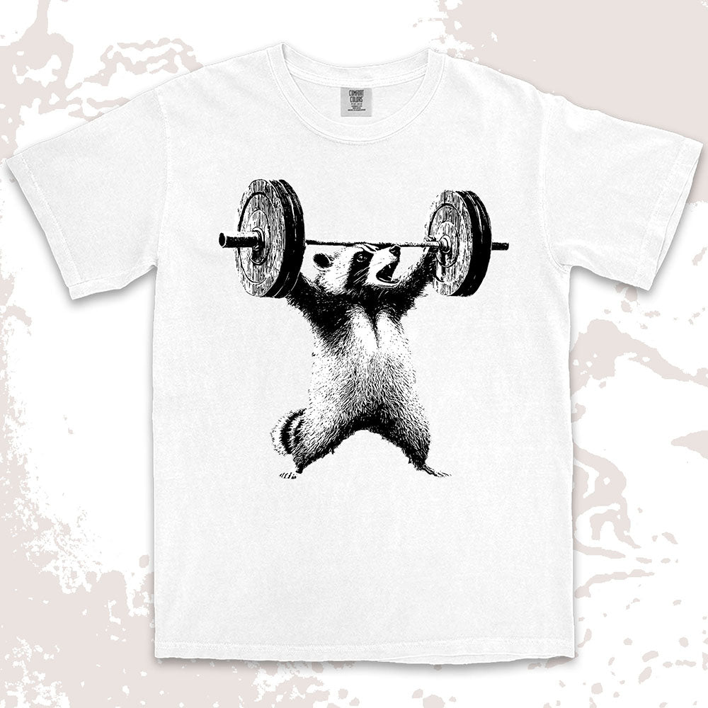 Weightlifting Raccoon Shirt