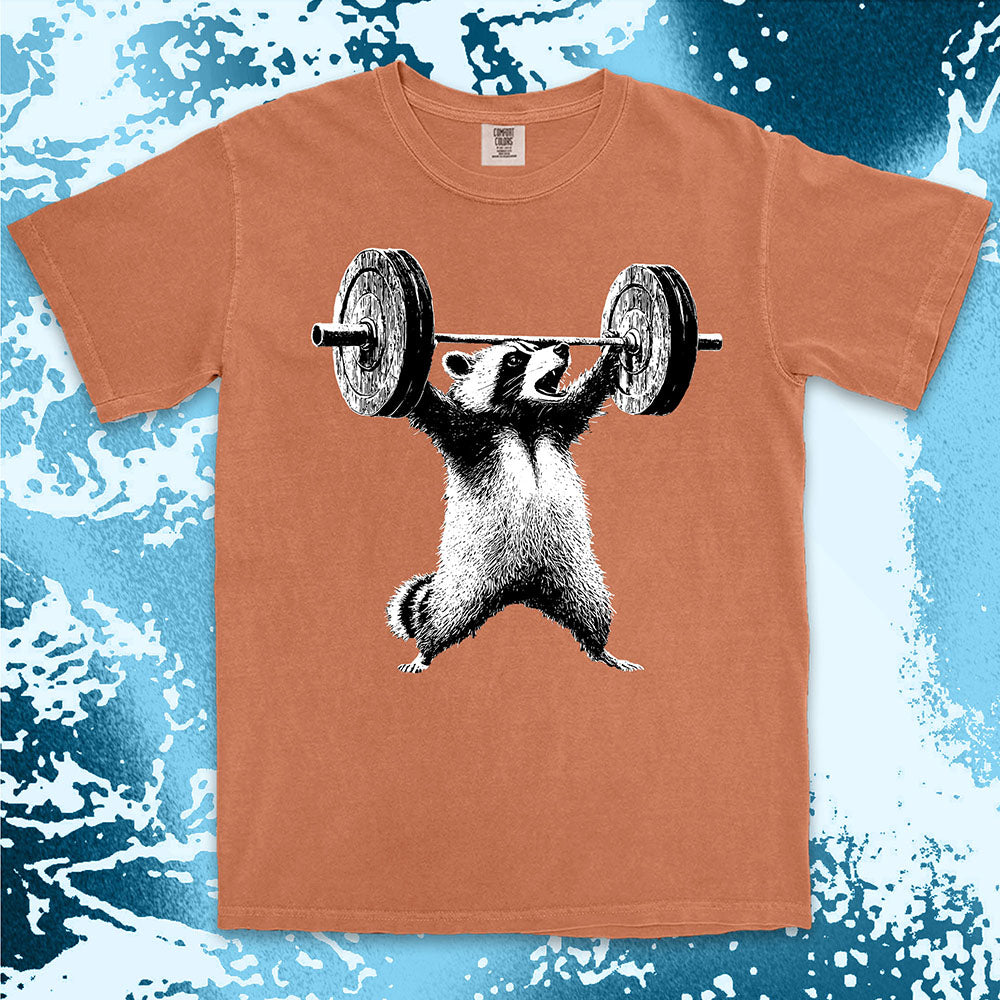 Weightlifting Raccoon Shirt