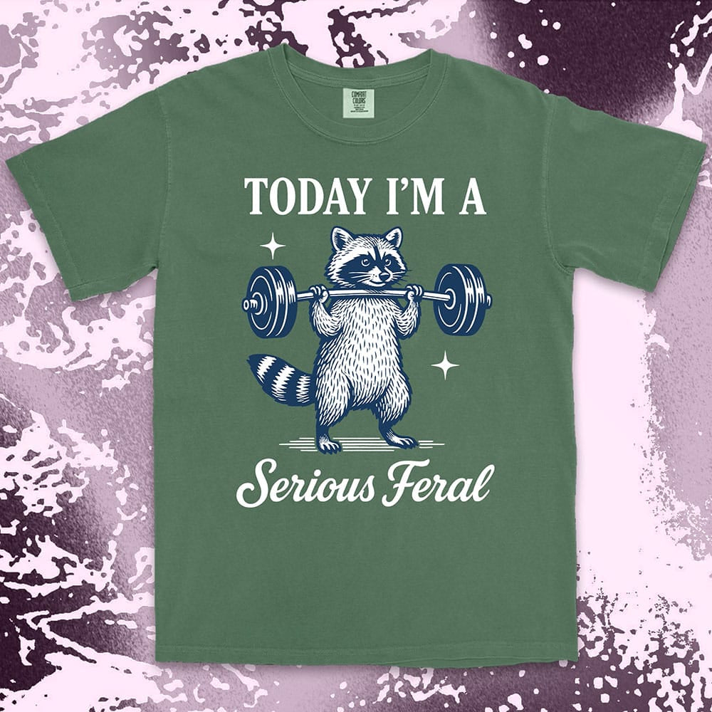 Serious feral raccoon