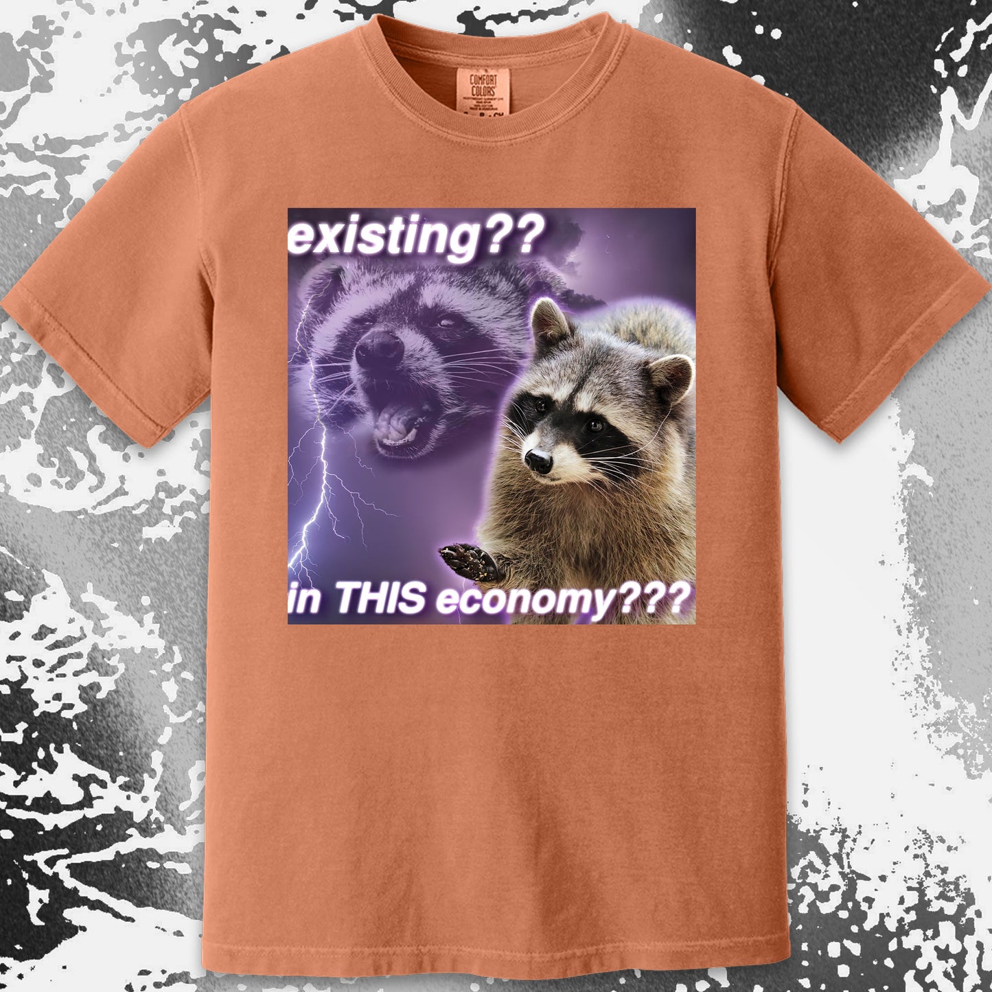 Existing in This Economy Raccoon T-Shirt