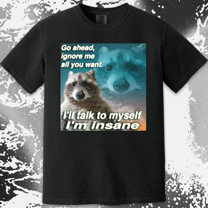 Go Ahead Ignore Me Raccoon T-Shirt – I’ll Talk to Myself