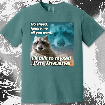Go Ahead Ignore Me Raccoon T-Shirt – I’ll Talk to Myself