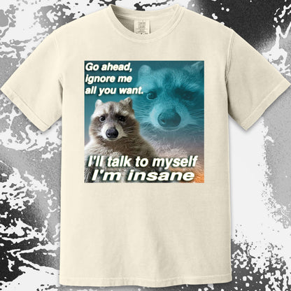 Go Ahead Ignore Me Raccoon T-Shirt – I’ll Talk to Myself