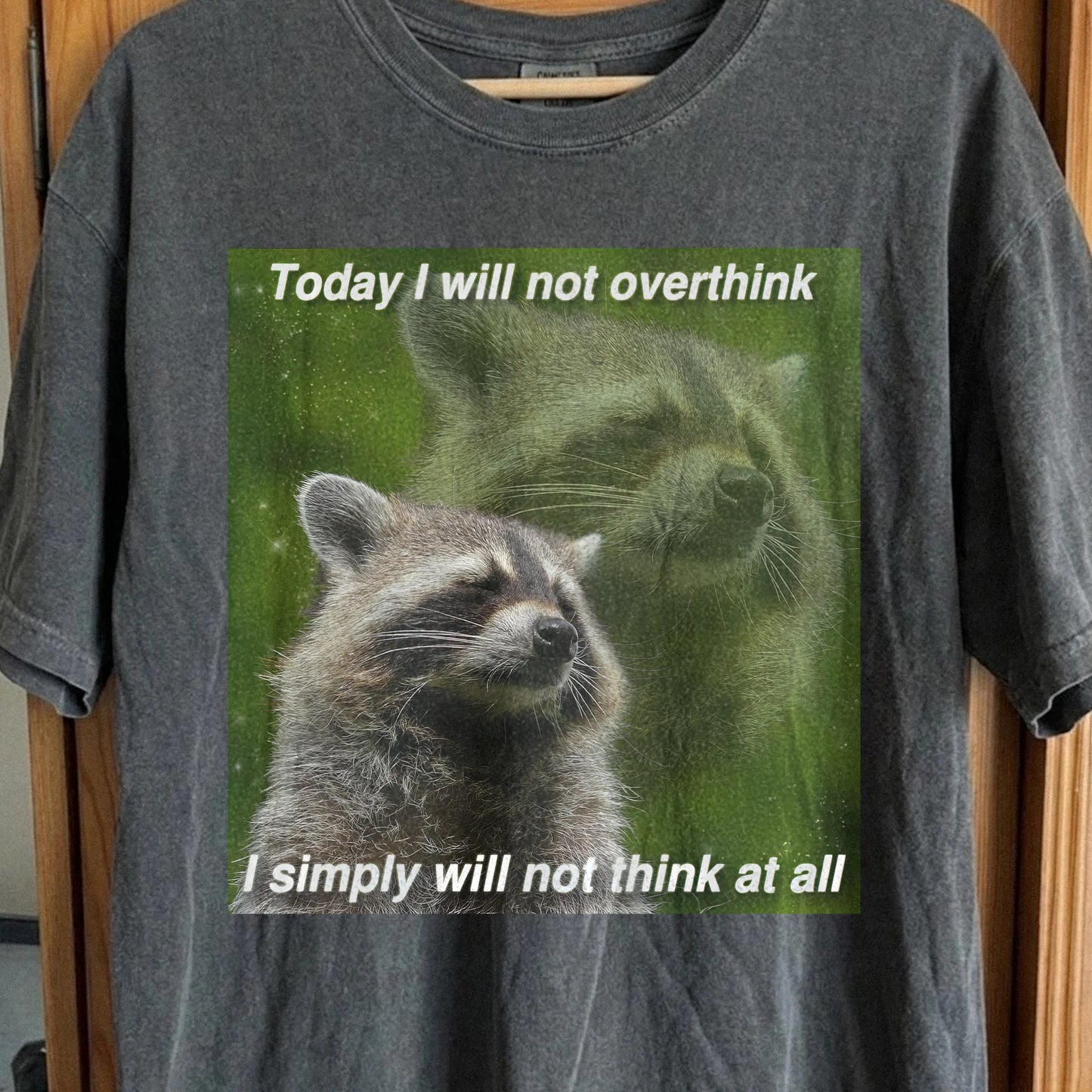 I Will Not Overthink Raccoon T-Shirt