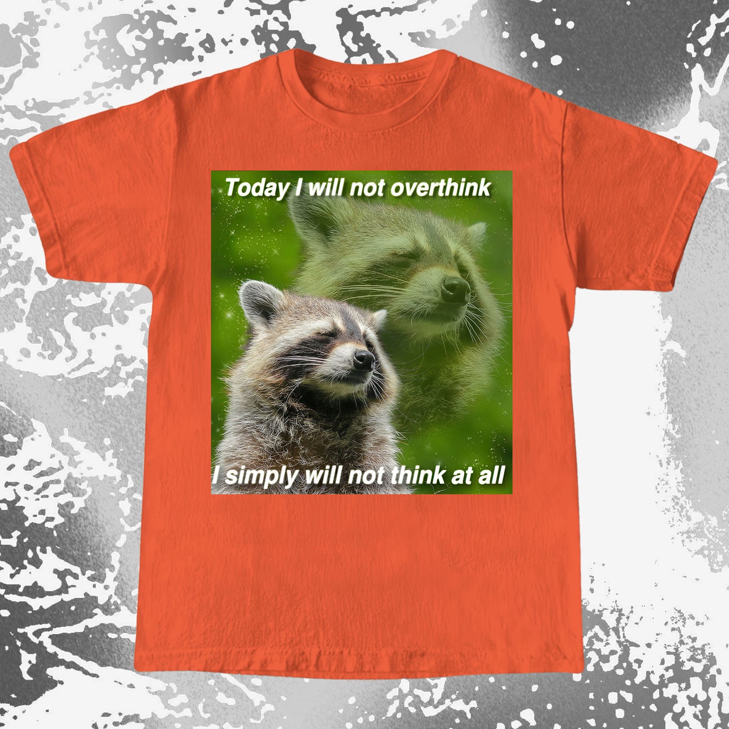 I Will Not Overthink Raccoon T-Shirt