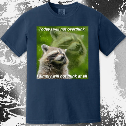 I Will Not Overthink Raccoon T-Shirt