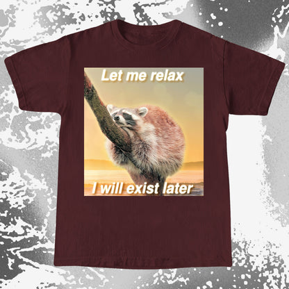 Let Me Relax Raccoon T-Shirt