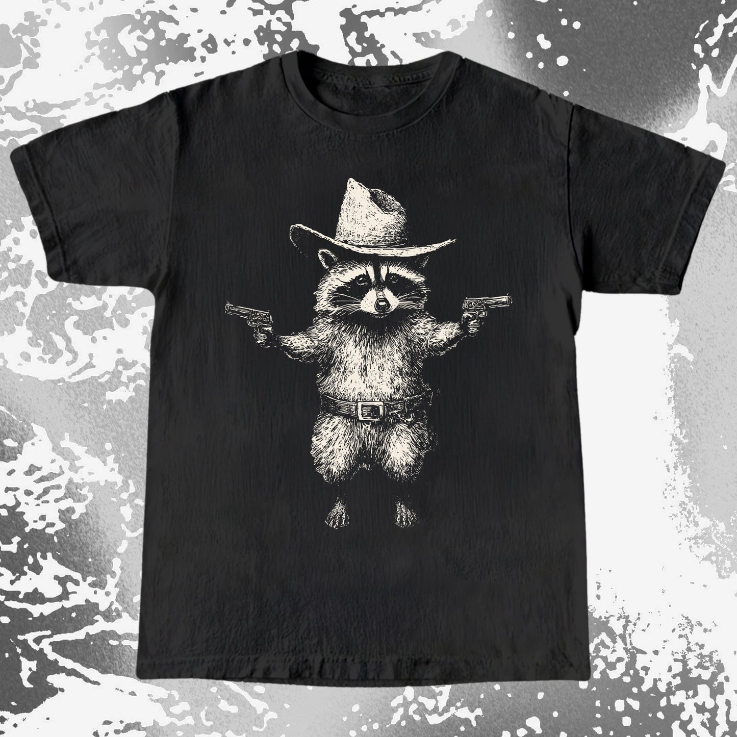 Cowboy Raccoon Dual Pistols