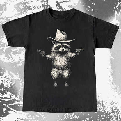 Cowboy Raccoon Dual Pistols