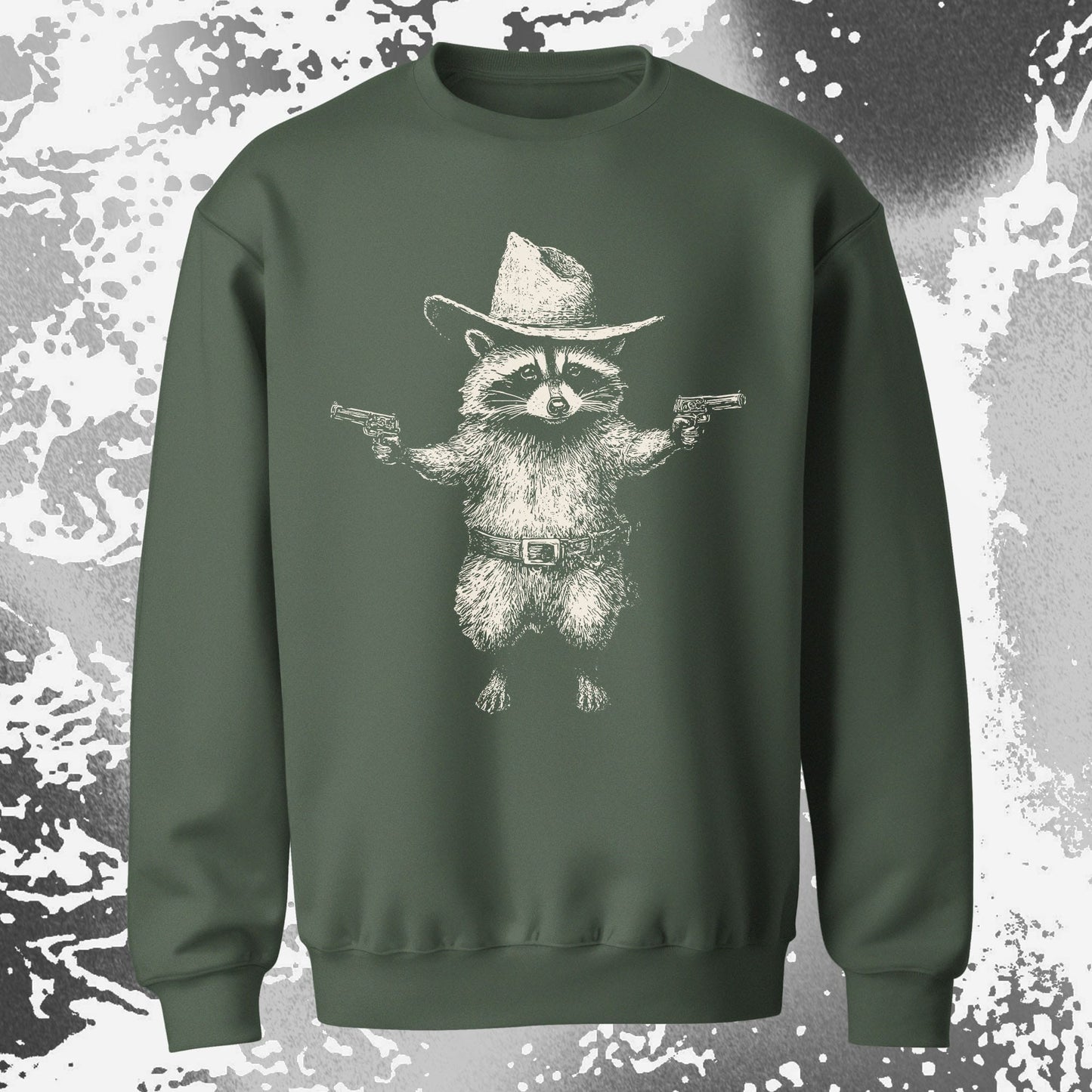 Cowboy Raccoon Dual Pistols