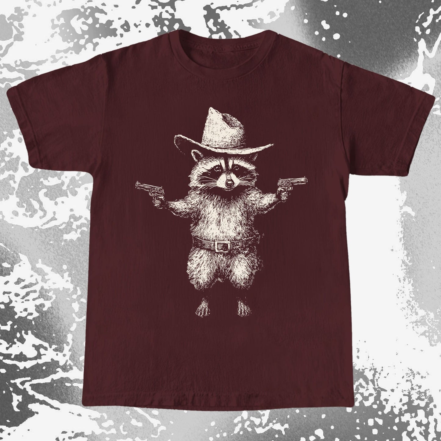 Cowboy Raccoon Dual Pistols