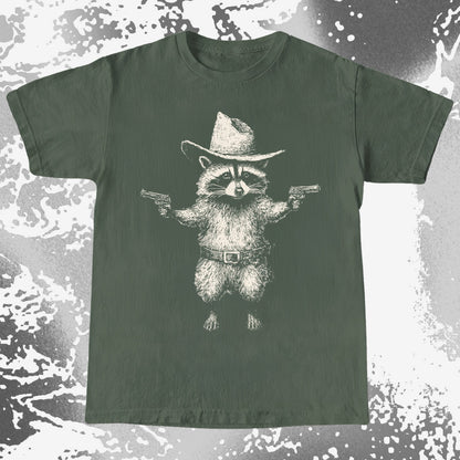 Cowboy Raccoon Dual Pistols