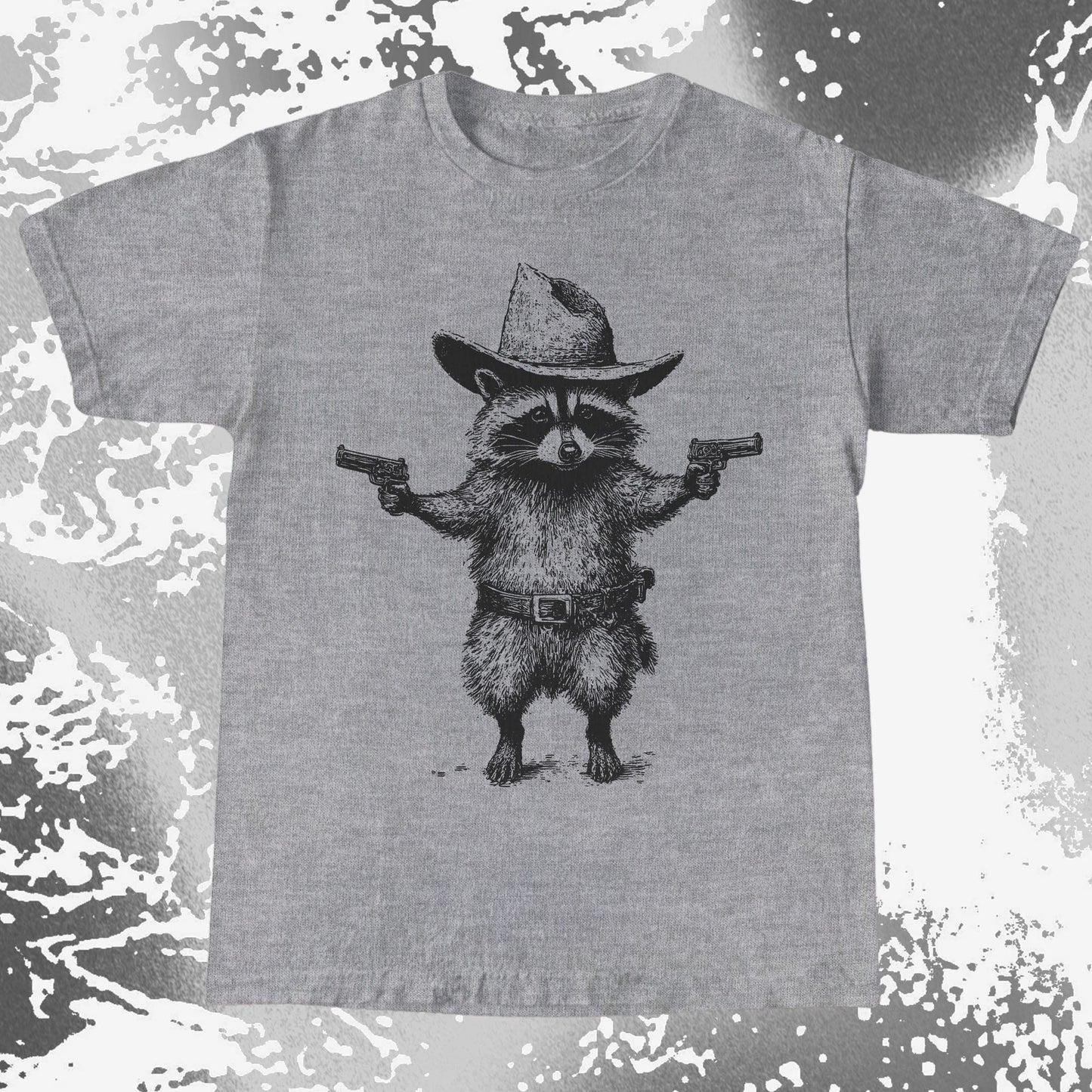 Cowboy Raccoon Dual Pistols