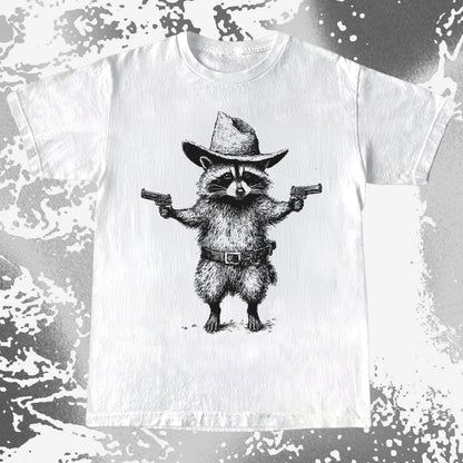 Cowboy Raccoon Dual Pistols