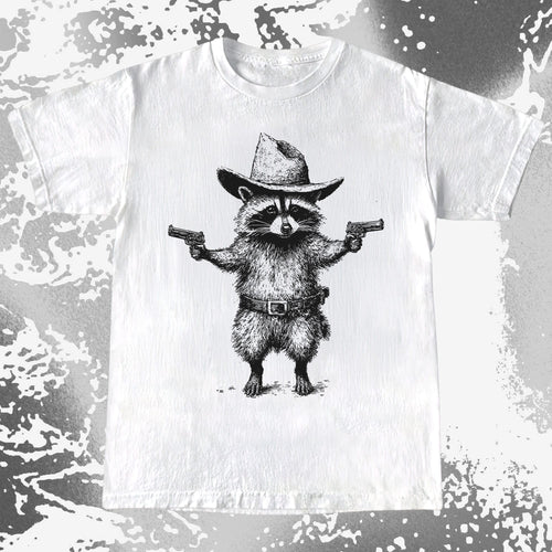 Cowboy Raccoon Dual Pistols