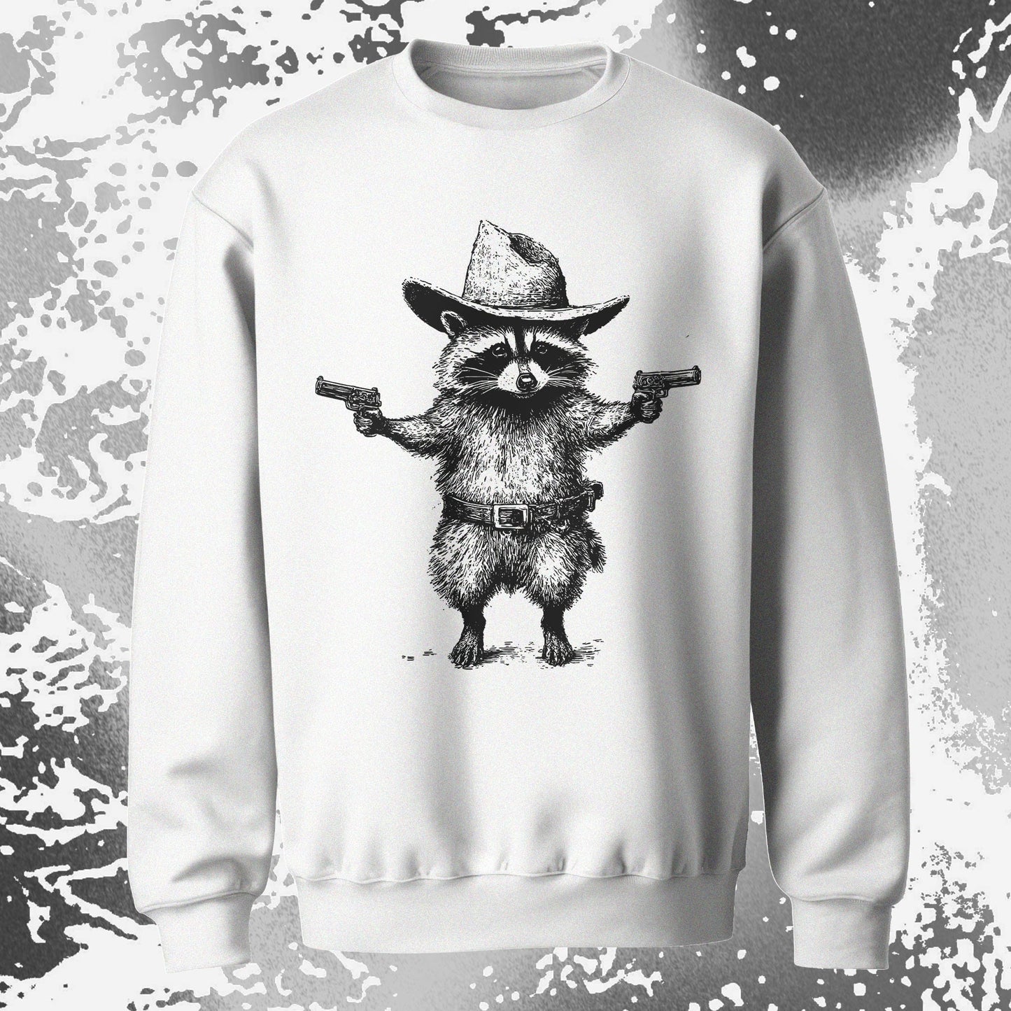 Cowboy Raccoon Dual Pistols