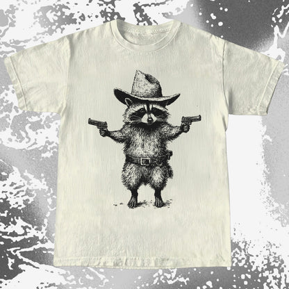 Cowboy Raccoon Dual Pistols