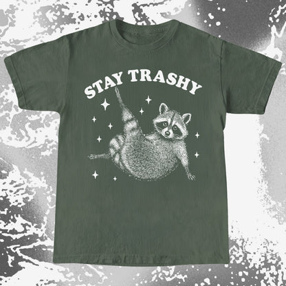 Funny Raccoon Stay Trashy Cute Trash Panda Shirt