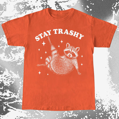Funny Raccoon Stay Trashy Cute Trash Panda Shirt
