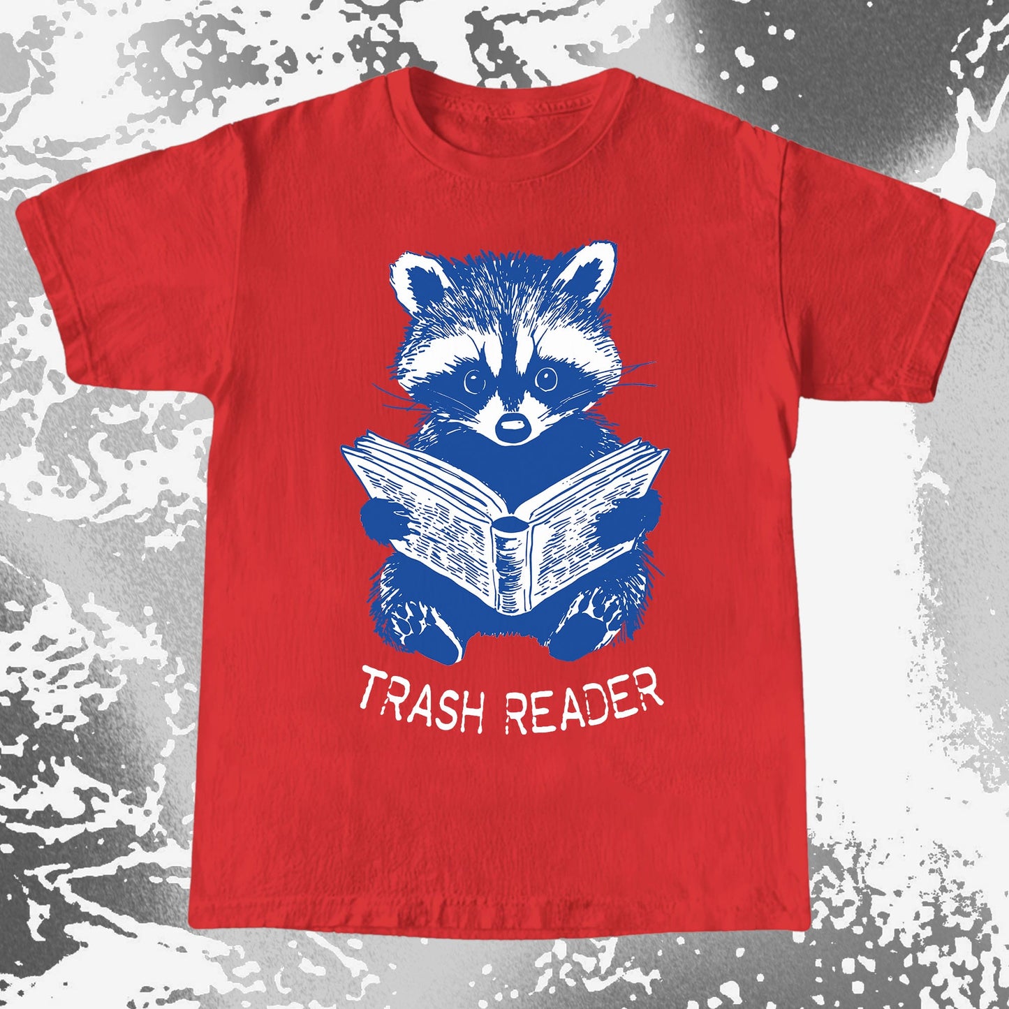 Trash Reader Raccoon Shirt – Funny Book Lover Graphic Tee