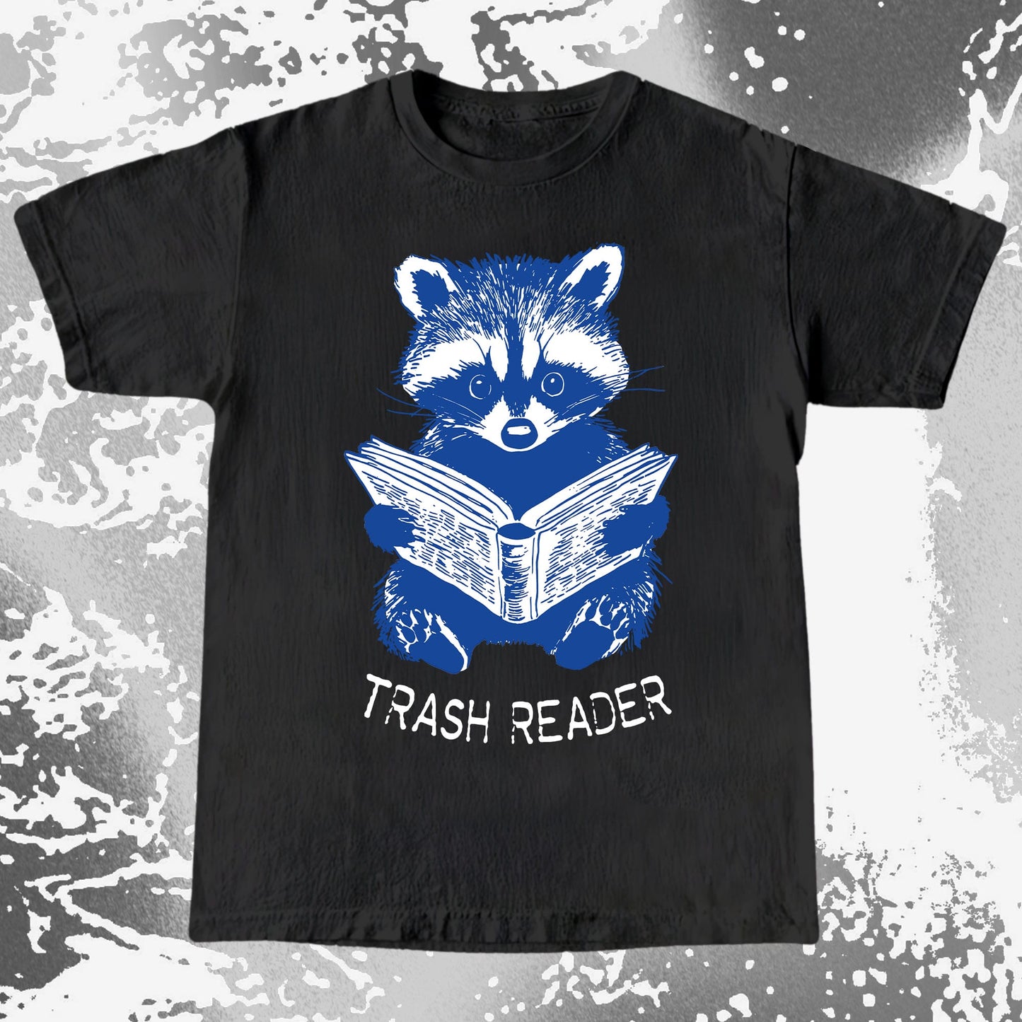 Trash Reader Raccoon Shirt – Funny Book Lover Graphic Tee