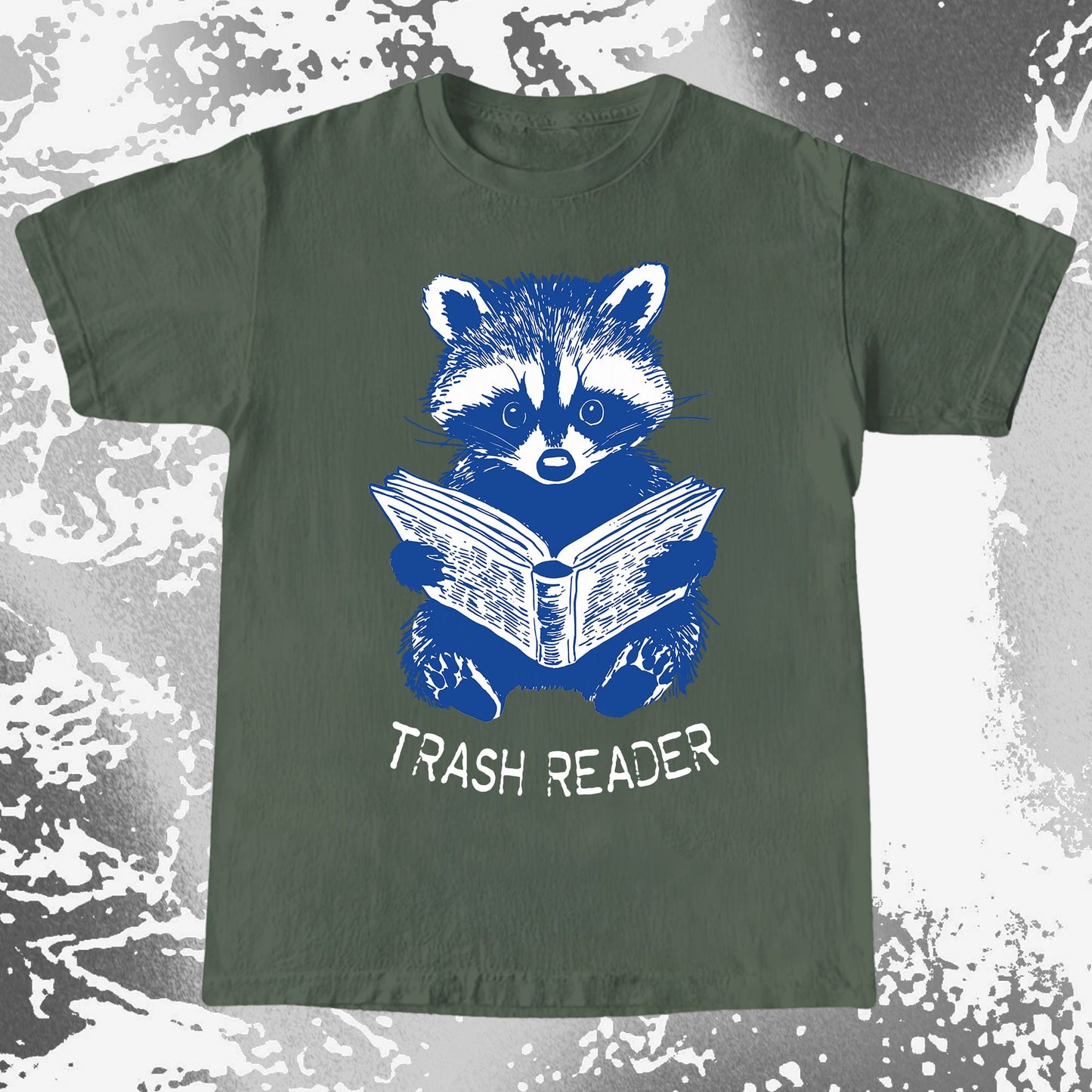 Trash Reader Raccoon Shirt – Funny Book Lover Graphic Tee