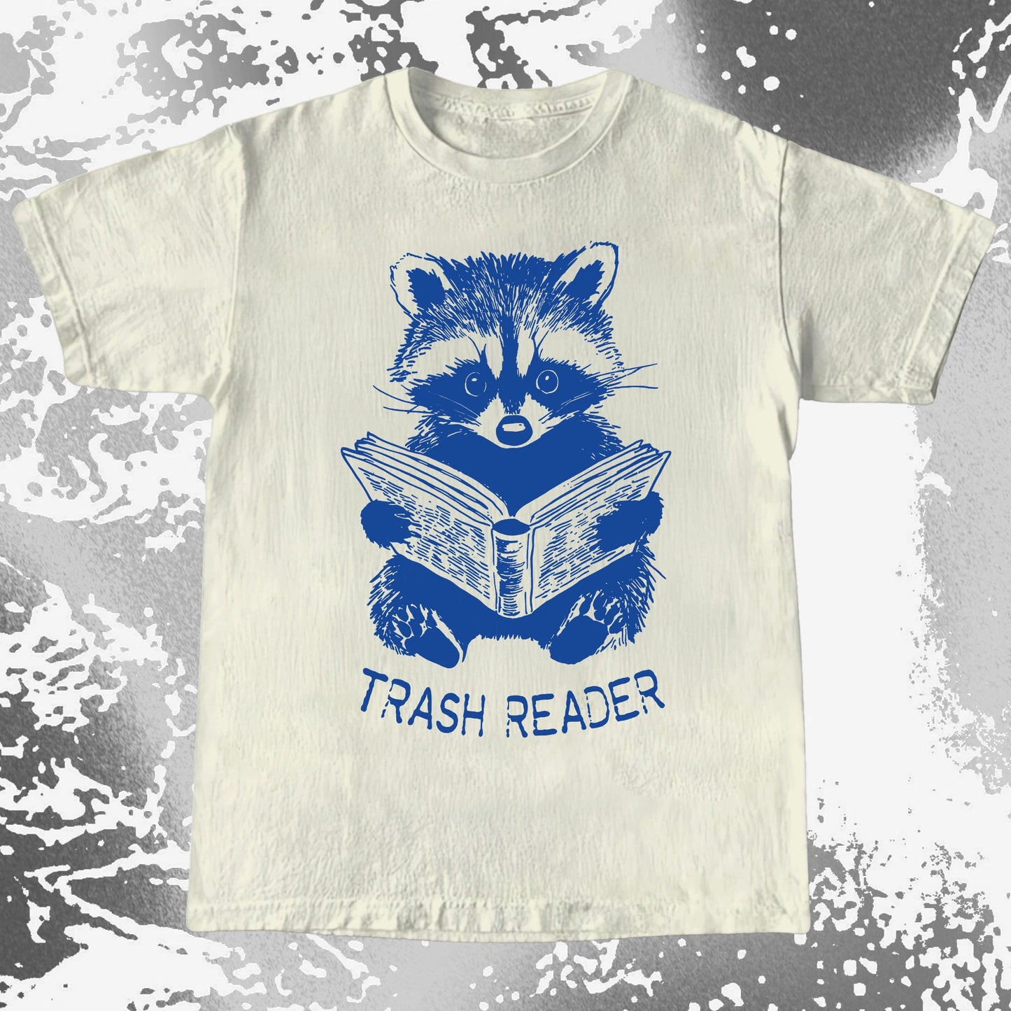 Trash Reader Raccoon Shirt – Funny Book Lover Graphic Tee