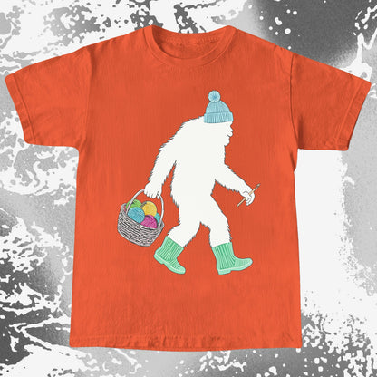 Knitting Bigfoot Carrying Yarn Cute Craft Shirt