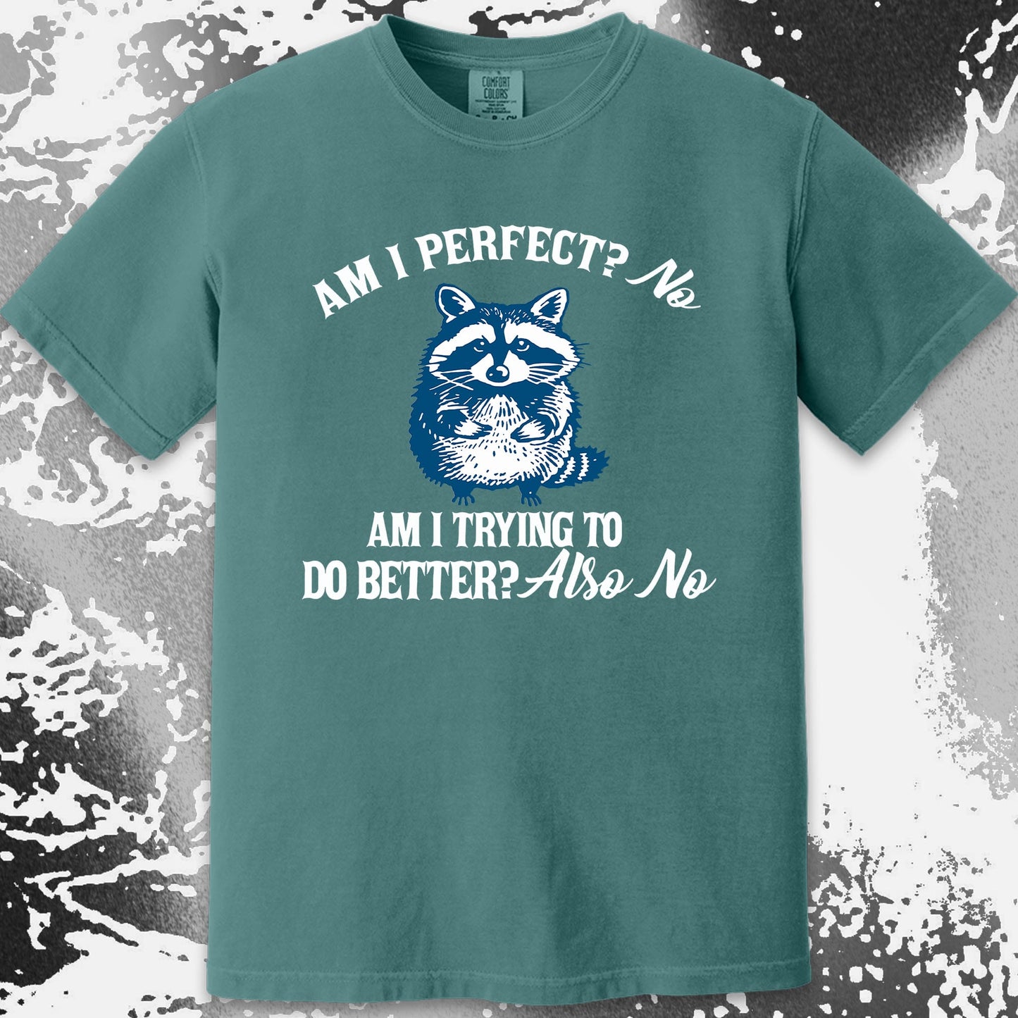 Am I Perfect? No Raccoon T-Shirt – Honest Self Awareness