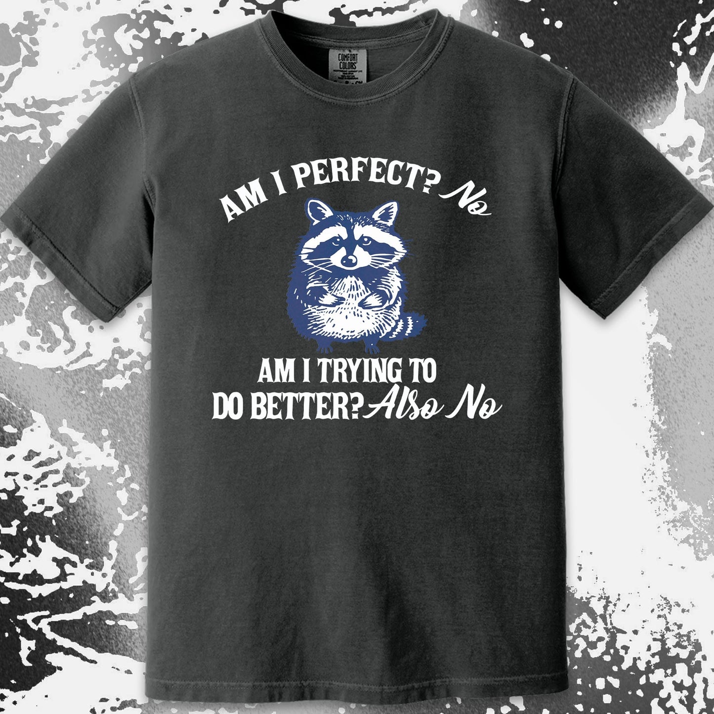 Am I Perfect? No Raccoon T-Shirt – Honest Self Awareness