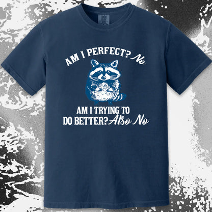 Am I Perfect? No Raccoon T-Shirt – Honest Self Awareness