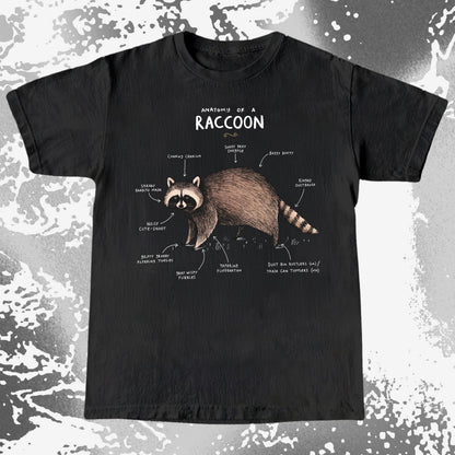 Anatomy of a Raccoon Funny Diagram