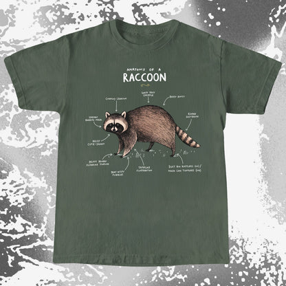 Anatomy of a Raccoon Funny Diagram