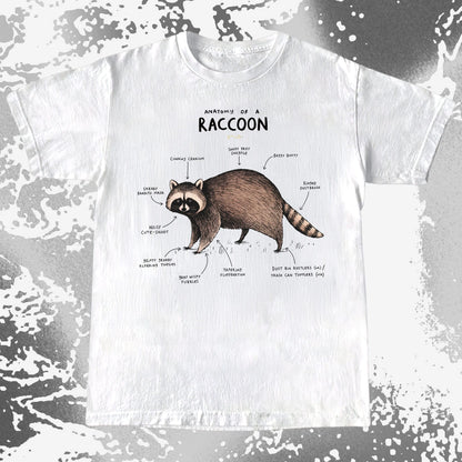 Anatomy of a Raccoon Funny Diagram