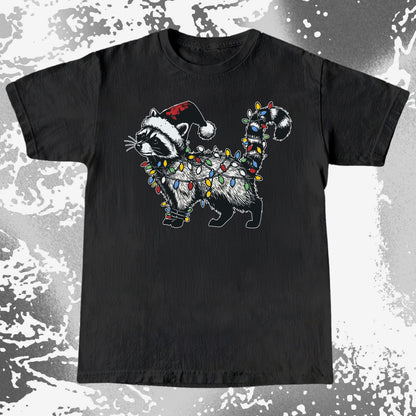 Funny Christmas Raccoon Lights