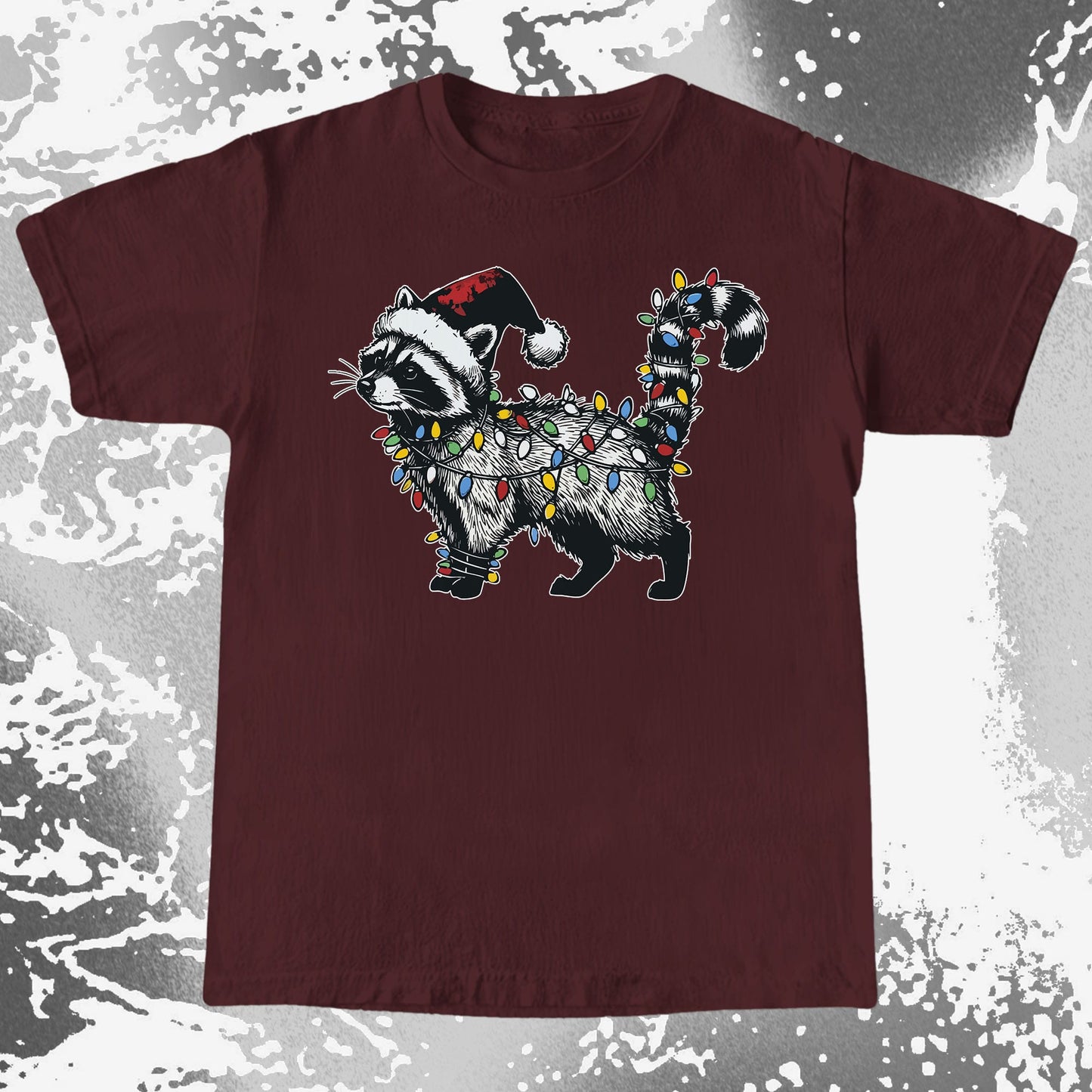 Funny Christmas Raccoon Lights