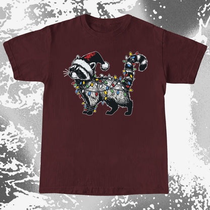 Funny Christmas Raccoon Lights