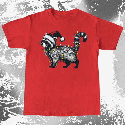 Funny Christmas Raccoon Lights