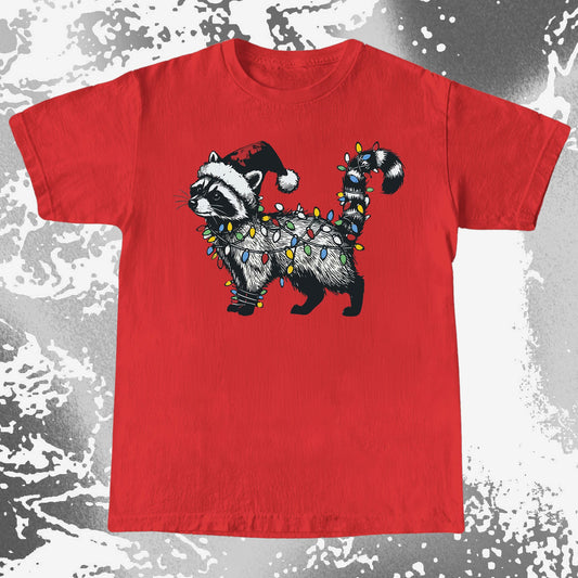 Funny Christmas Raccoon Lights