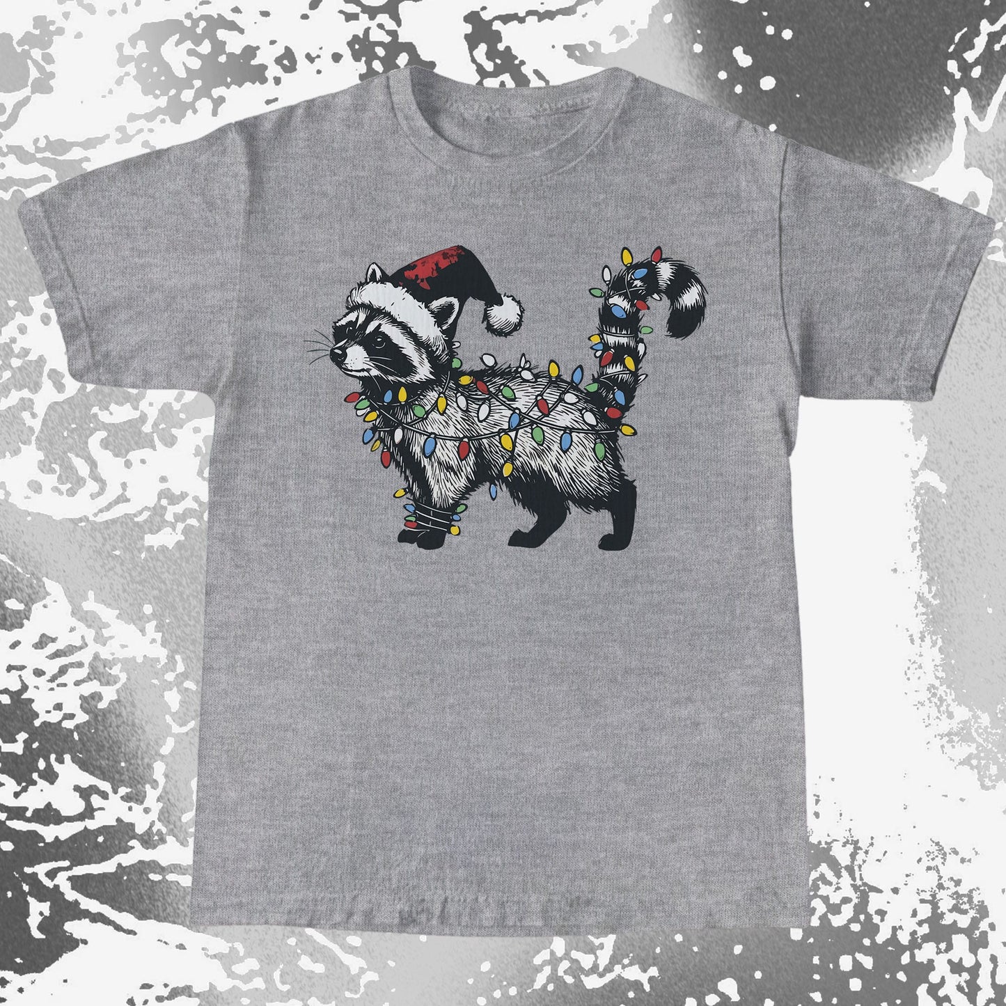 Funny Christmas Raccoon Lights