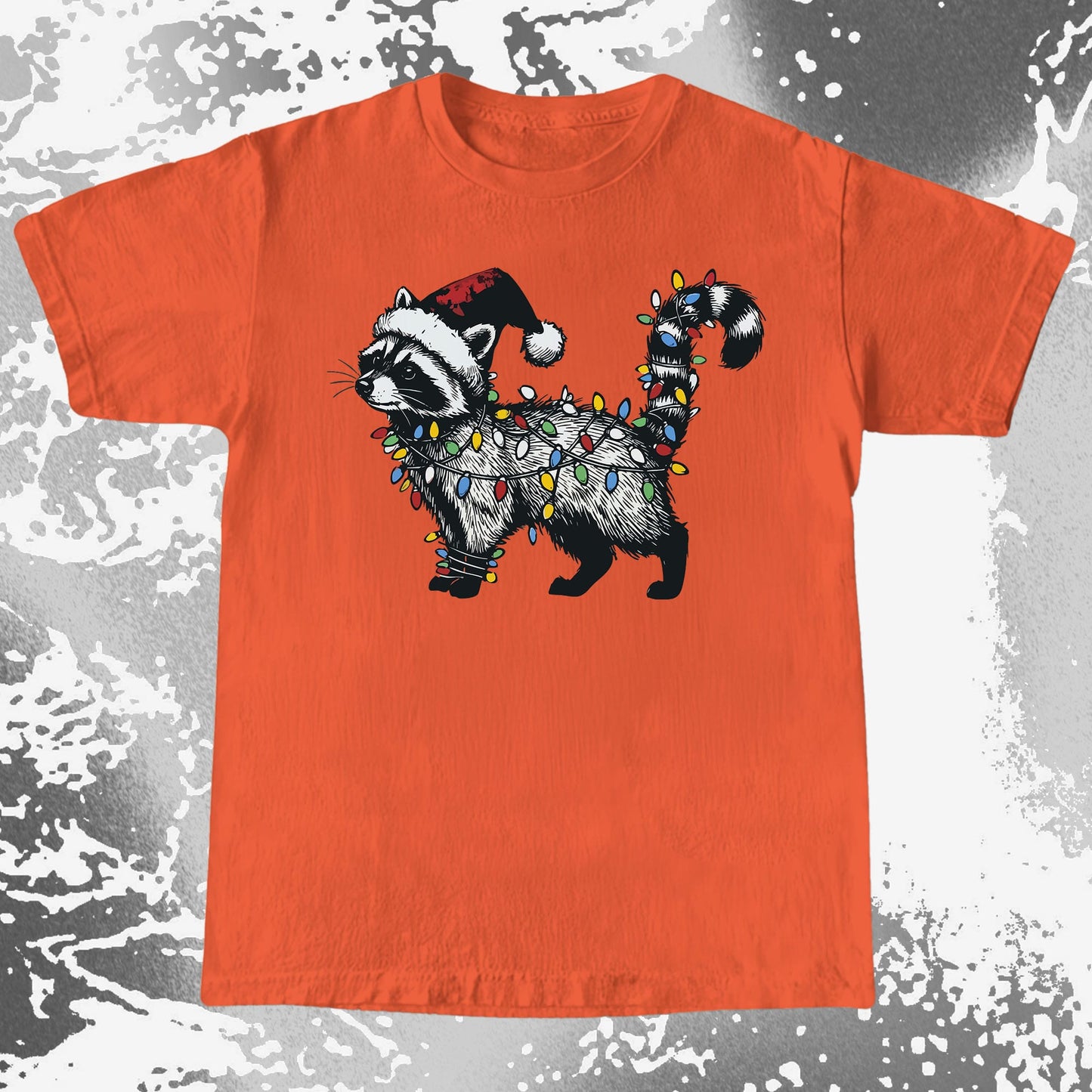 Funny Christmas Raccoon Lights